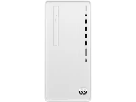 Front. HP - HP 2024 Pavilion TP01 Business Desktop 12-Core 12th Gen Intel i7-12700 NVIDIA GTX 1660 Super 24GB DDR4 2TB SSD - Snow white.