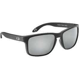 Flying Fisherman - Lagoon Floating Sunglasses - Matte Black/Smoke Silver Mirror