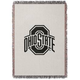Chad & Jake - Ohio State Buckeyes Woven Blanket - White