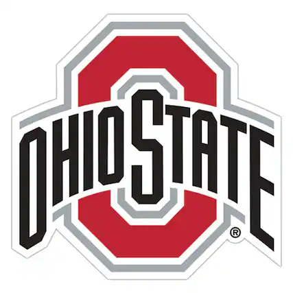 Front. Fan Creations - Ohio State Buckeyes 24" Logo Cutout Sign - Multicolor.