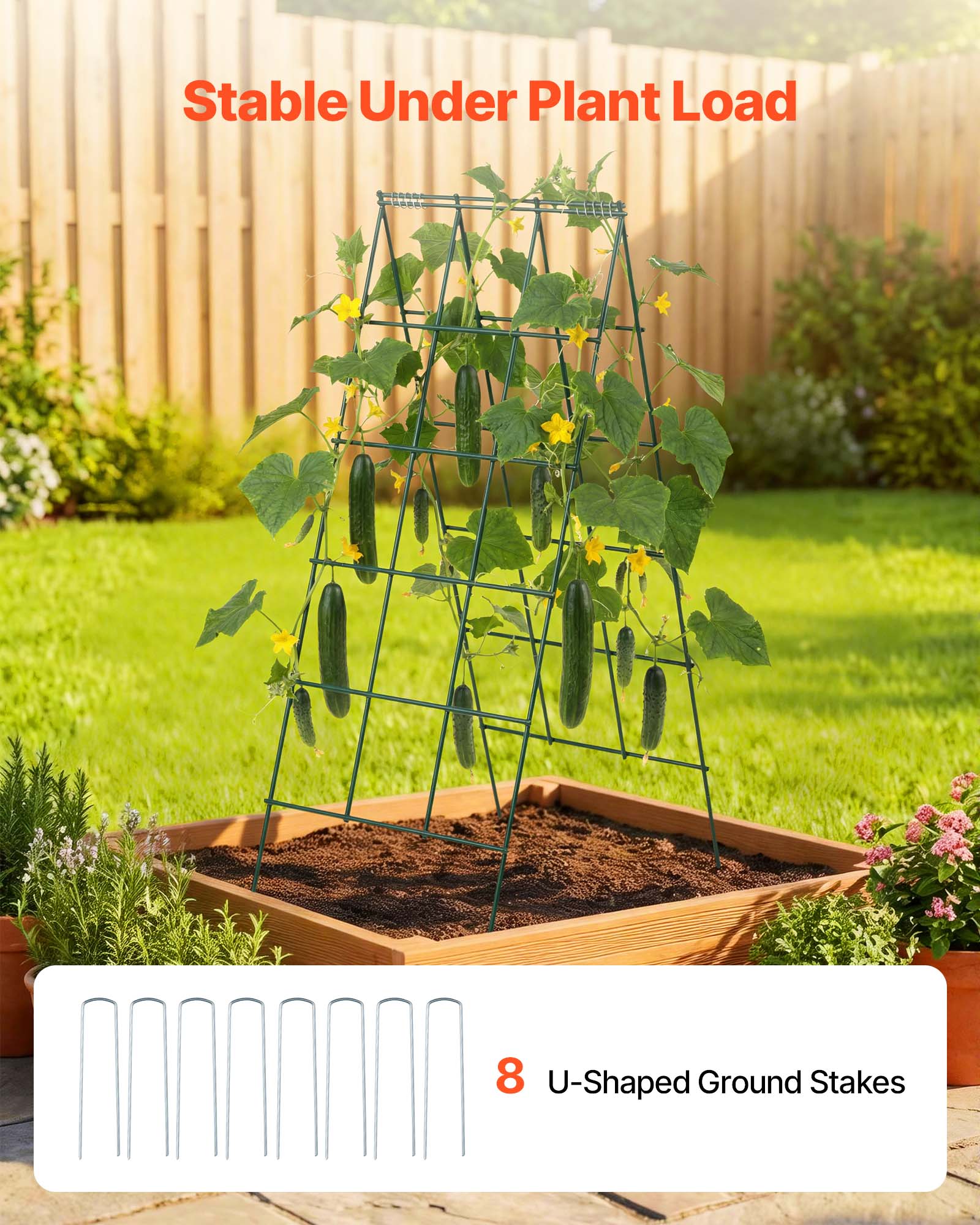 Stable Under Plant Load

8 U-Shaped Ground Stakes