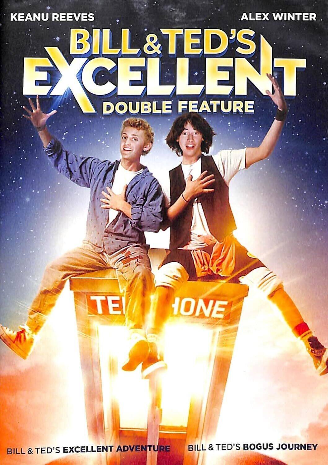 Front. Bill & Ted's Excellent Double Feature   - DVD.