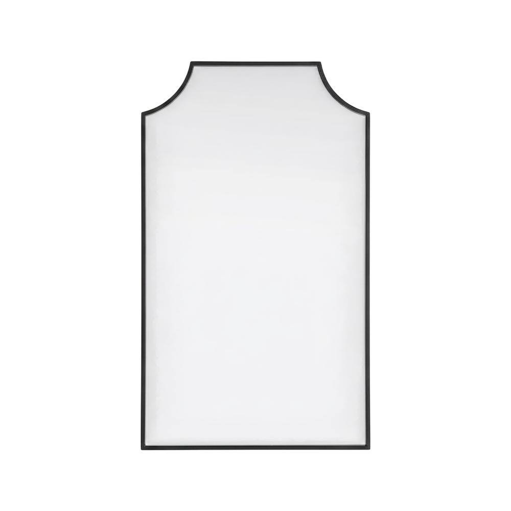 Elegant Kitchen and Bath - Notched Metal Mirror 22x36 inch - Black price history on PriceWatchPro