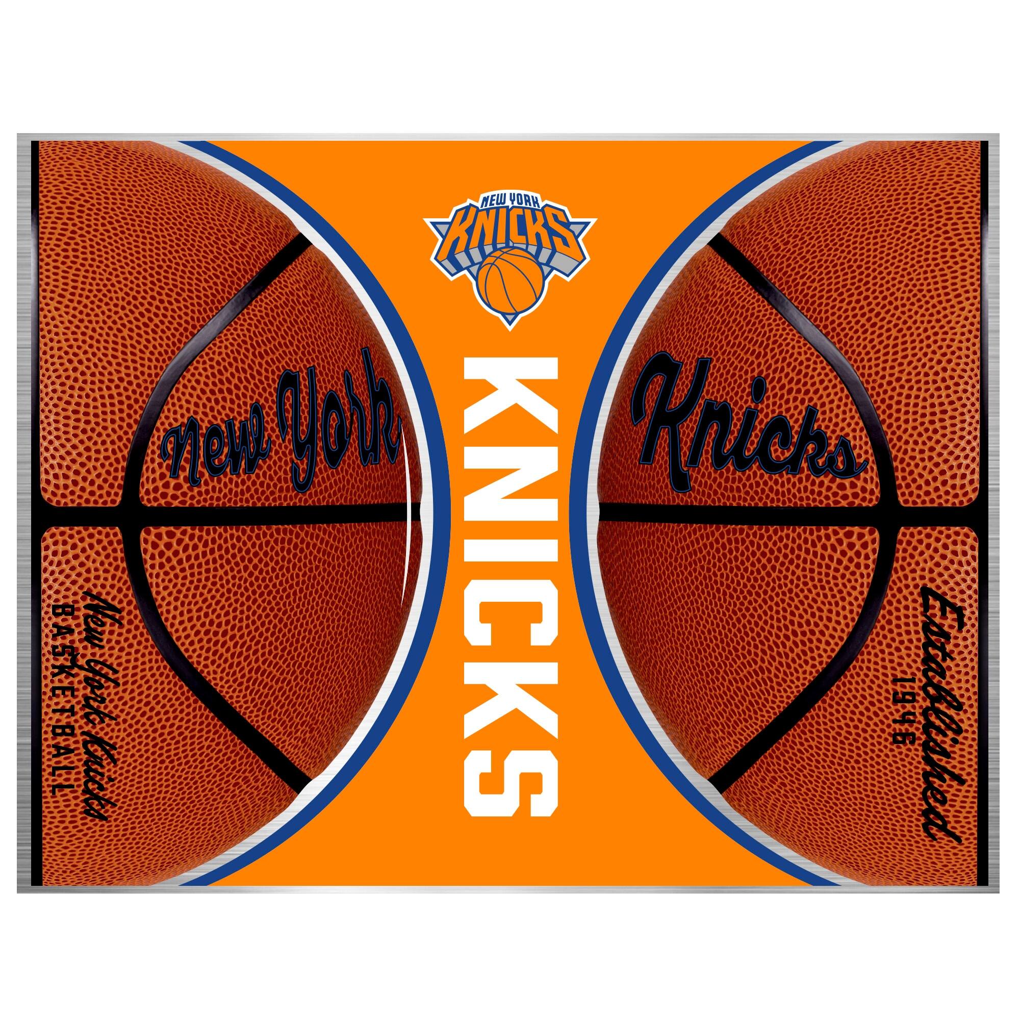 NEW YORK KNICKS  
KNICKS  
Established 1946  
New York Basketball  
Basketball
