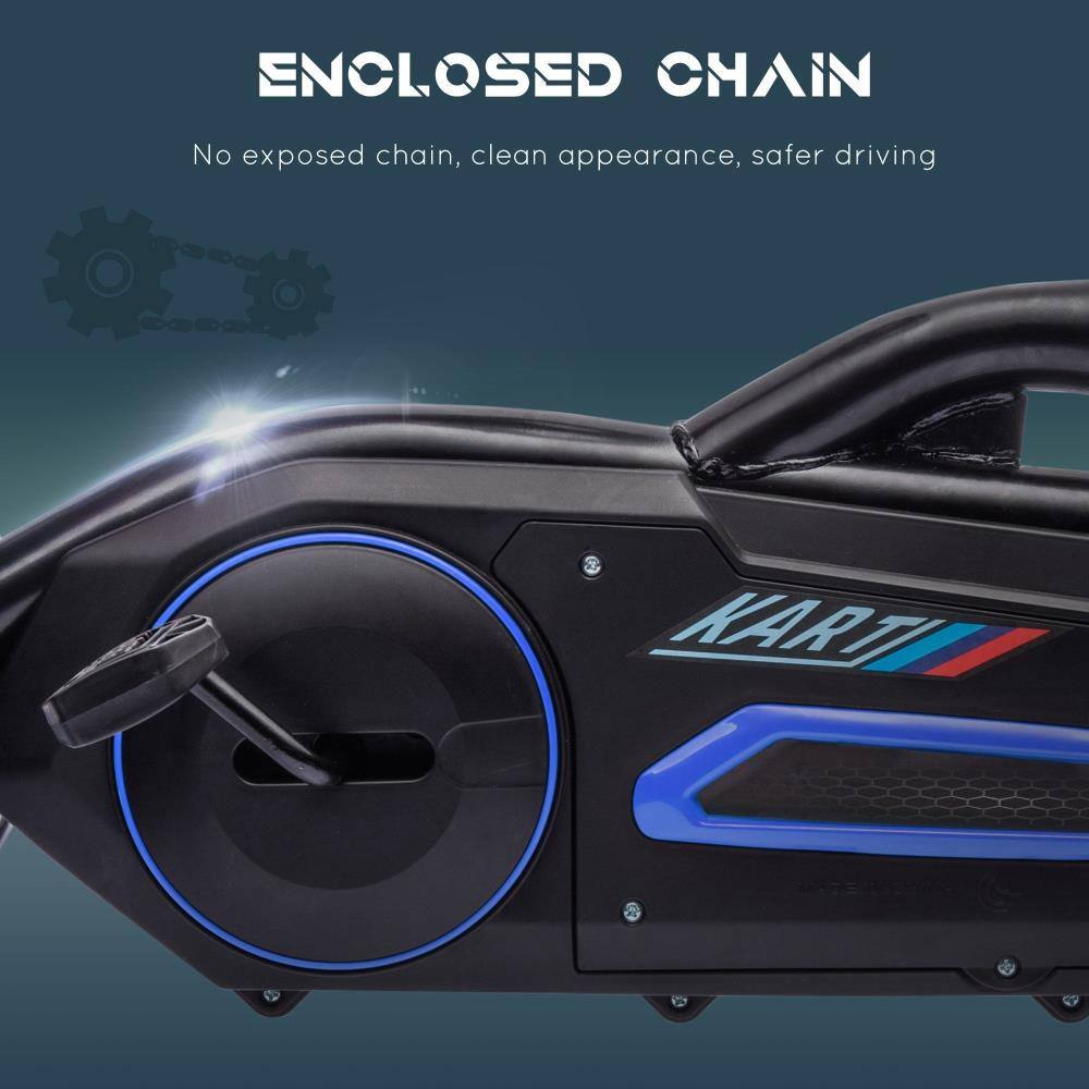 ENCLOSED CHAIN  
No exposed chain, clean appearance, safer driving