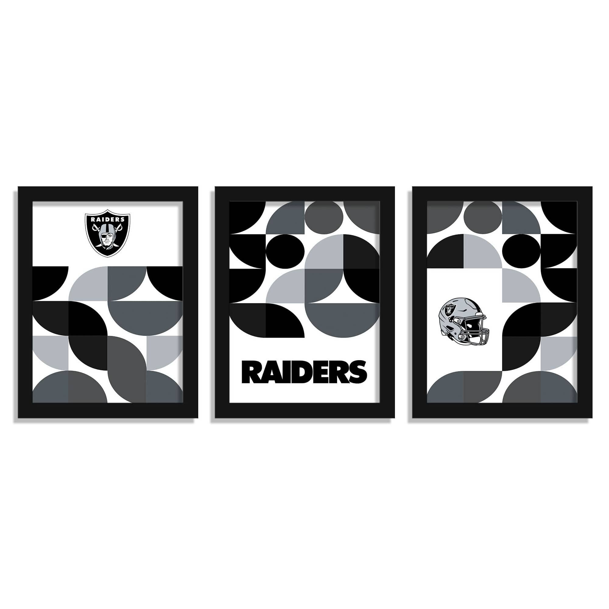 "Fan Creations - Las Vegas Raiders 12"" x 16"" Framed Minimalist Print Set - Multicolor" price history on PriceWatchPro