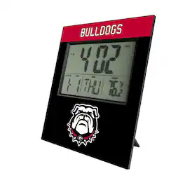 Keyscaper - Georgia Bulldogs Digital Desk Clock - Multicolor