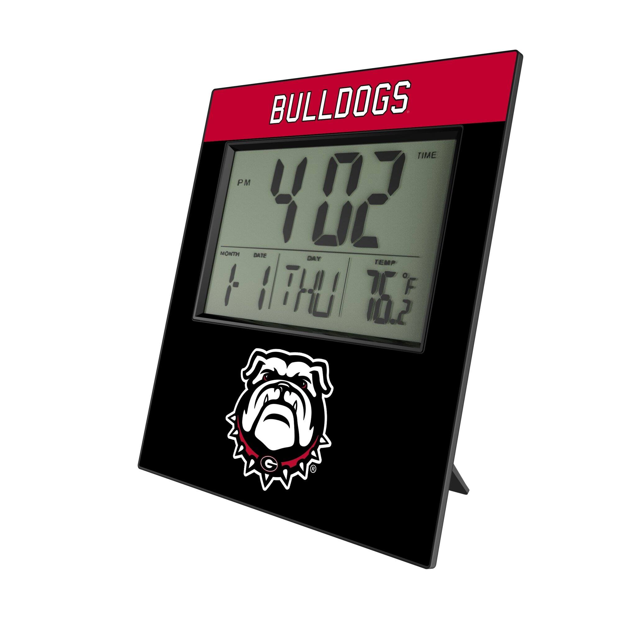 BULLDOGS TIME PM 4:02 MONTH DATE DAY TEMP 1 1 THU 76.2 F