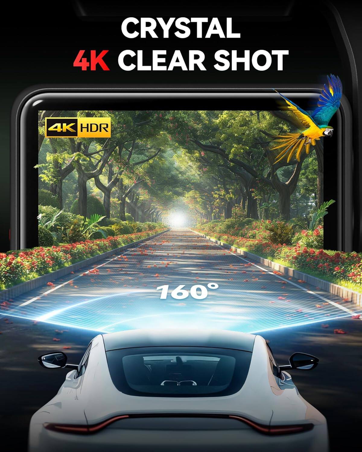CRYSTAL 4K CLEAR SHOT, 4K HDR, 160°