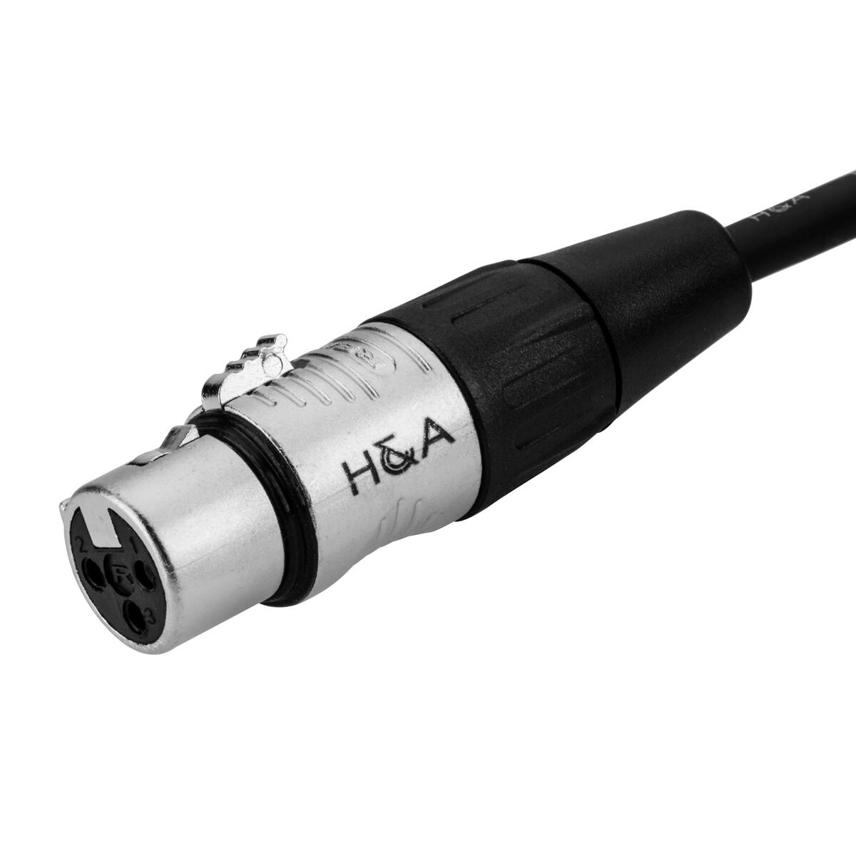 Alt View 2. H&A - H&A HA Elite Pro 1/4" TRS M to XLR F Professional Interconnect Cable, 6'.