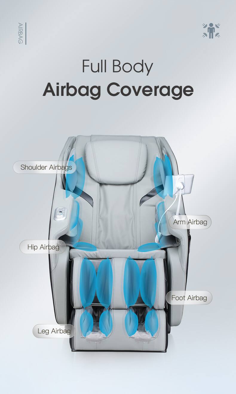 AIRBAG Full Body Airbag Coverage  
- Shoulder Airbags  
- Arm Airbag  
- Hip Airbag  
- Foot Airbag  
- Leg Airbag