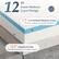 12" Foam Mattress Layer Design
2.5" Gel Infused Memory Foam
Provide coolness and quickly rebound
9.5" Standard Foam
Provide continuous and stable support
