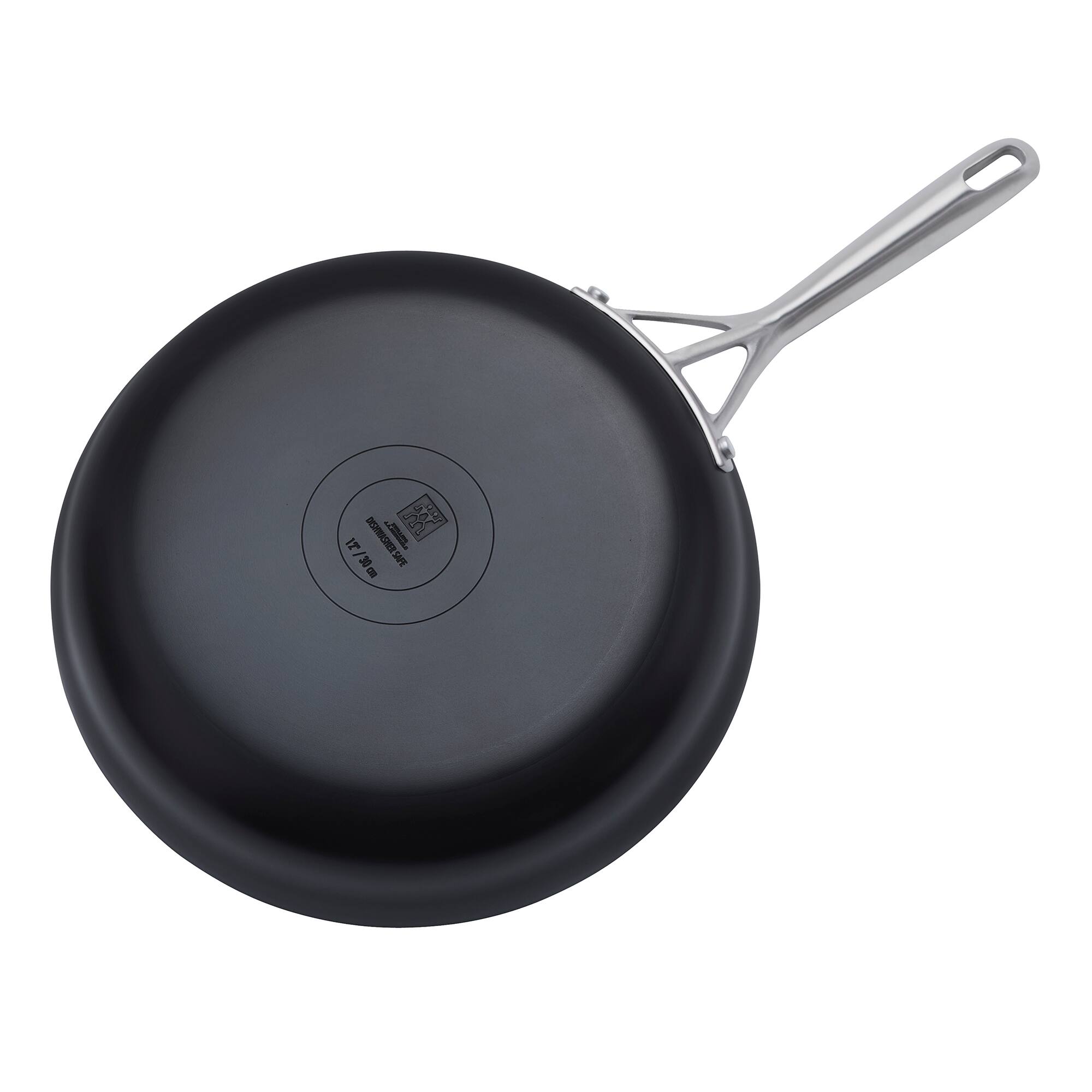 Alt View 2. ZWILLING - ZWILLING Motion Ceramic Hard Anodized 12-inch Aluminum Nonstick Fry Pan - Black.