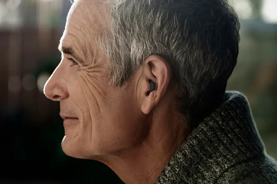 Alt View 17. Sony - Earbud Style OTC Rechargeable Hearing Aids, Self-Fitting CRE-E10 - Black.