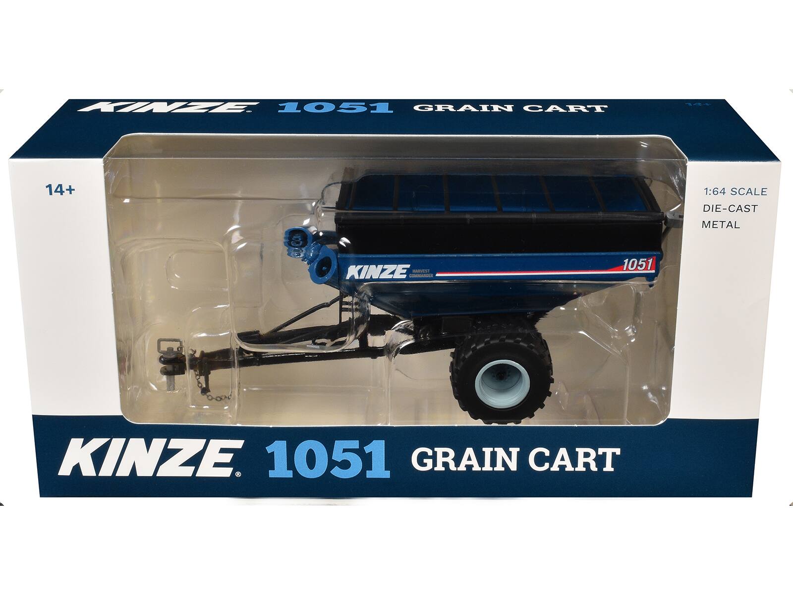 KINZE 1051 GRAIN CART  
14+  
1:64 SCALE DIE-CAST METAL  
KINZE MARWEST COMMARDEX  
1051