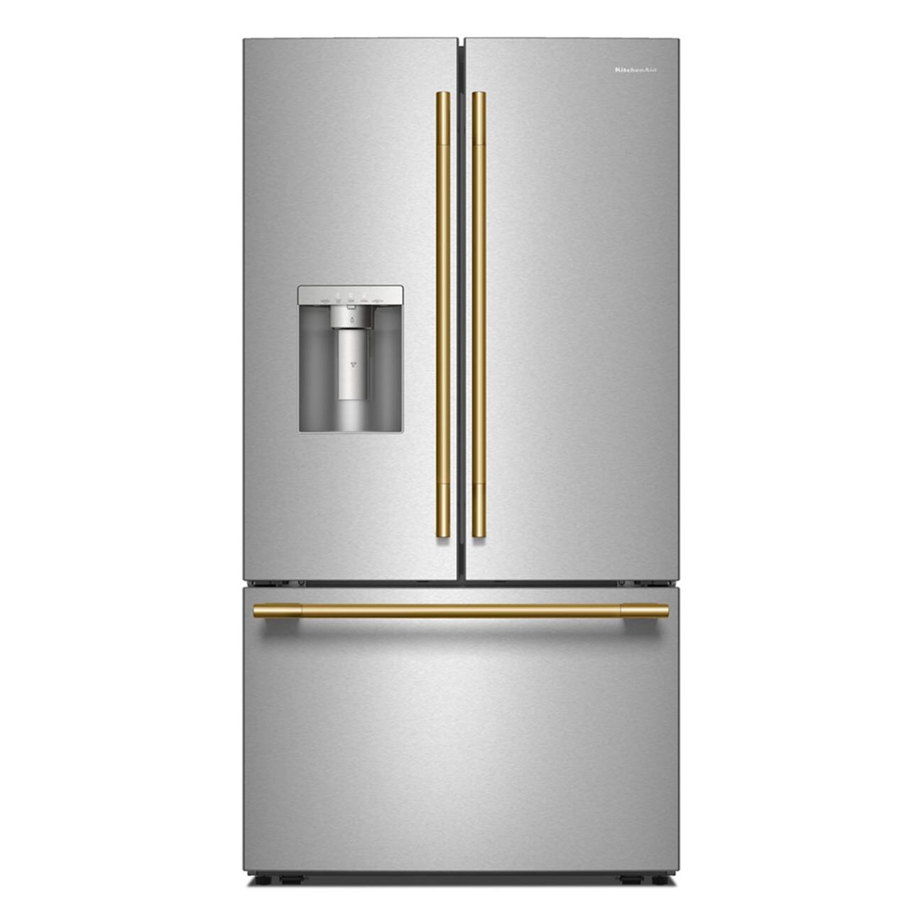 Alt View 15. KitchenAid - 36 in. Wide 30 cu. ft. French Door Refrigerator with Exterior Water and Ice - PrintShield Stainless.