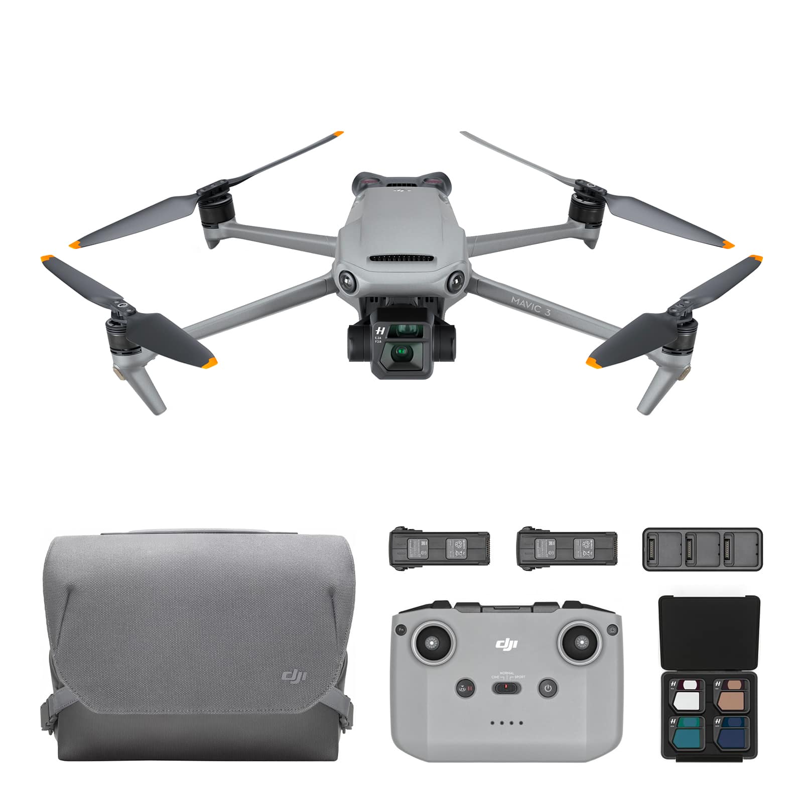 DJI Mavic 3 Fly More Combo Drone with Remote Control Gray CP DJI Mavic 3 Fly More Combo Drone with Remote Control Gray CP
