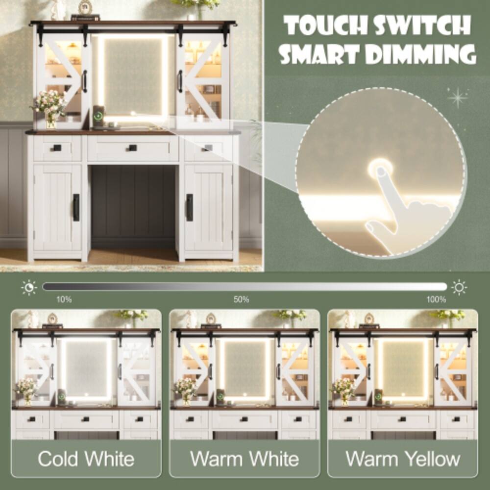 TOUCH SWITCH SMART DIMMING

10% 50% 100%

Cold White Warm White Warm Yellow