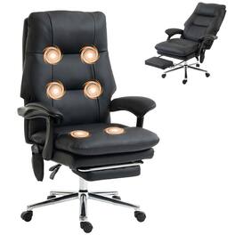 Loheer - Massage Office Chair Ergonomic Executive Desk Chair - Black