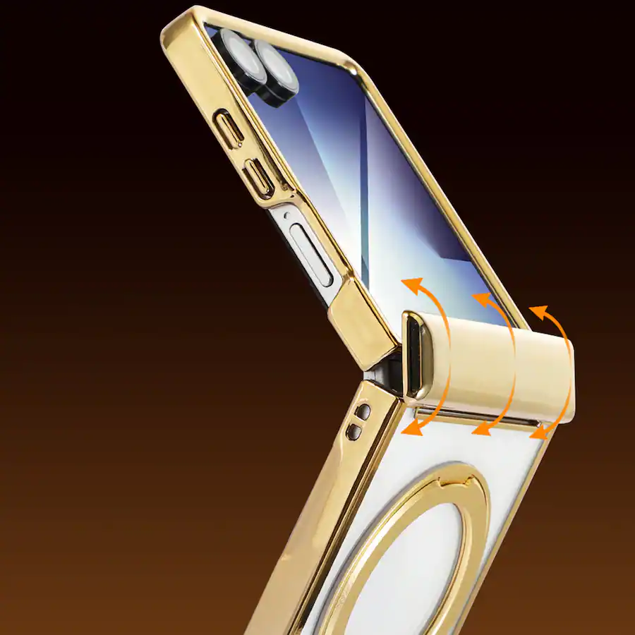 Dteck Electroplated Frame Case for Samsung Galaxy Z Flip8 with ...