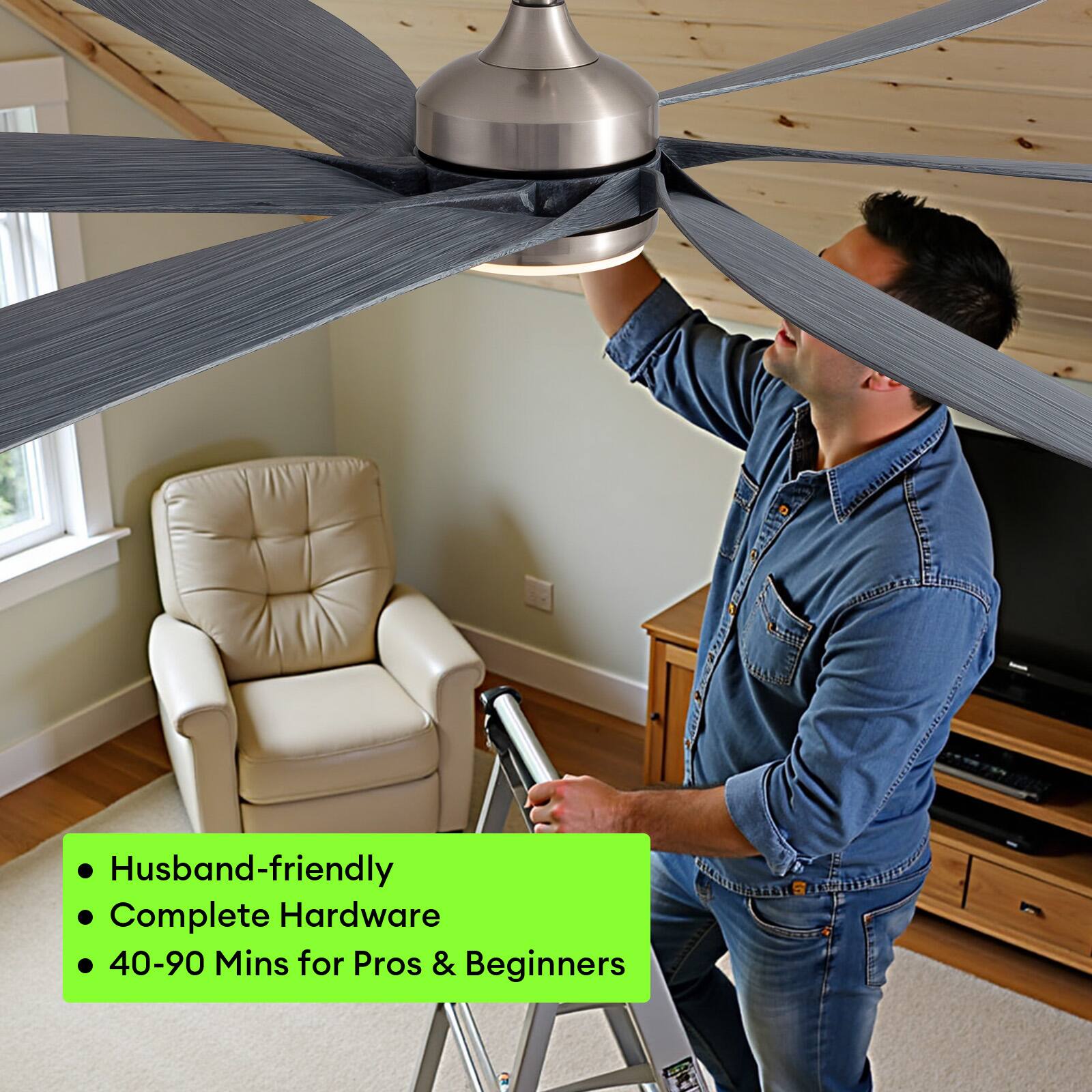 - Husband-friendly
- Complete Hardware
- 40-90 Mins for Pros & Beginners