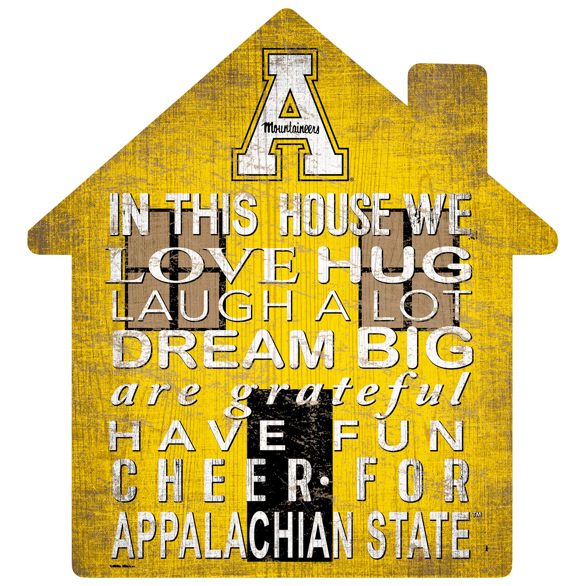 Appalachian State Mountaineers 12'' Team House Sign