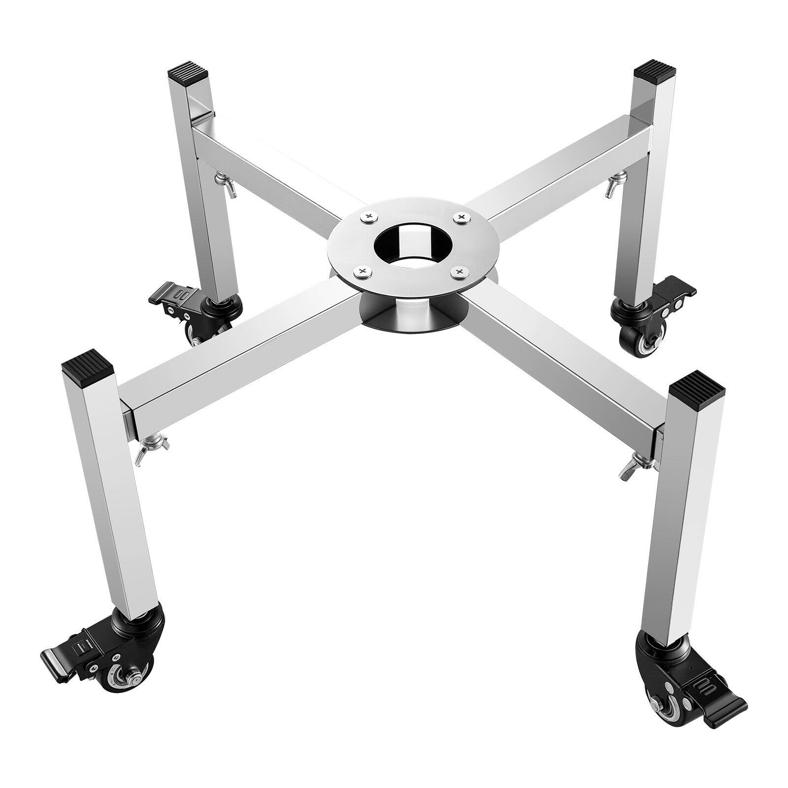 Alt View 10. Glintex - Fire Pit Stand Adjustable 15–27 Inch with Casters, Stainless Steel Outdoor Firepit Holder for Bonfire & Camping.