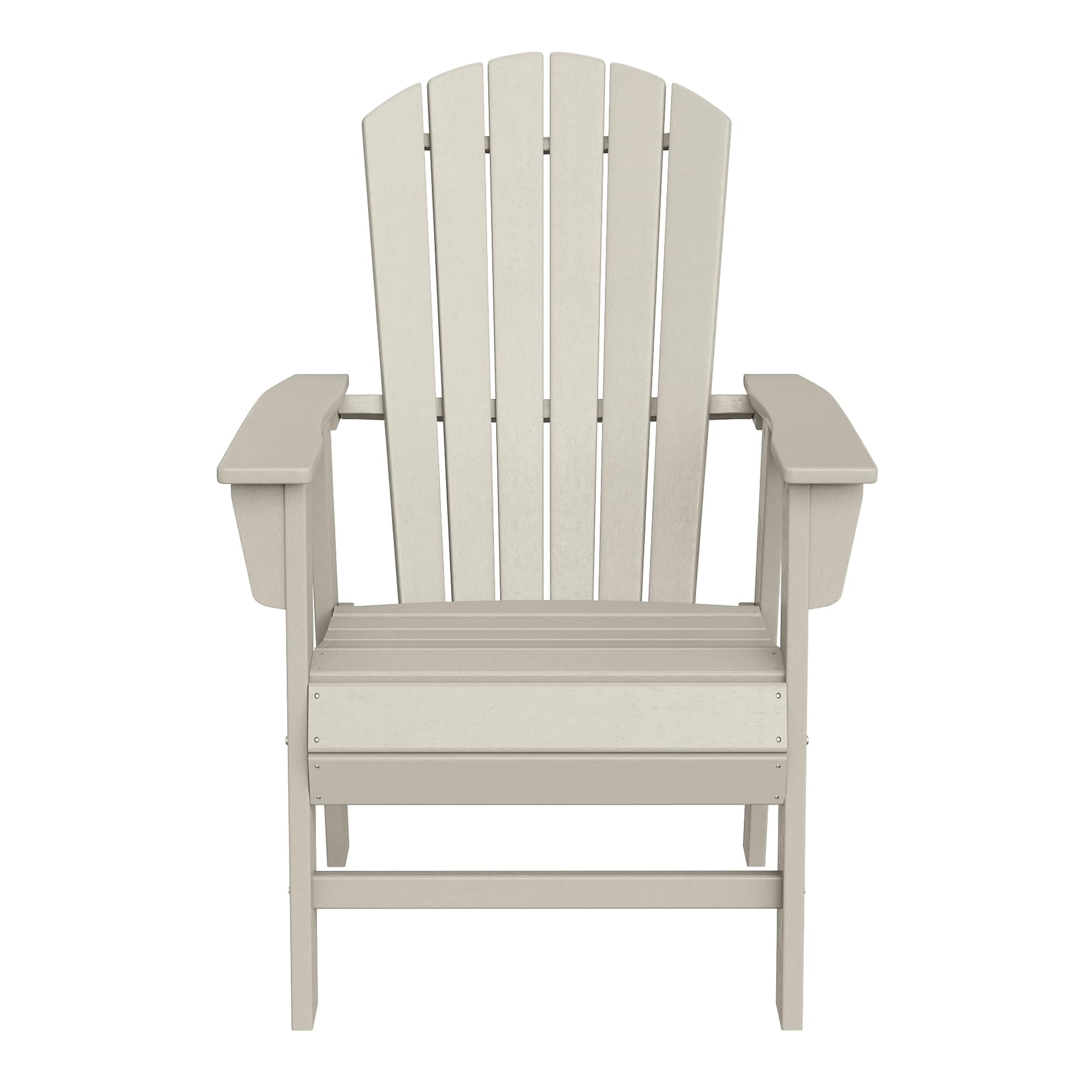 WestinTrends - Dylan Outdoor Patio Shell-back Adirondack Dining Chair Weather Resistant - Sand price history on PriceWatchPro