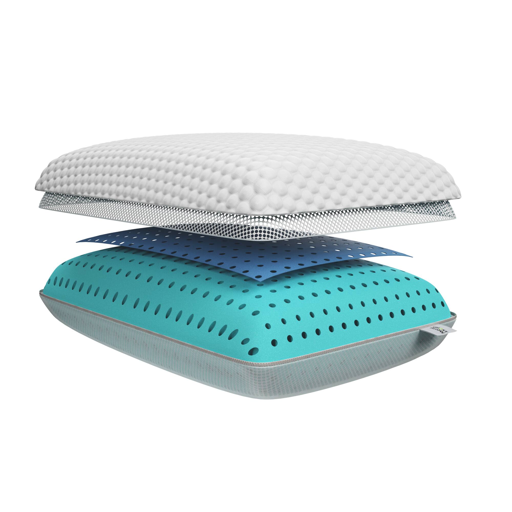 Alt View 19. GhostBed - GhostPillow - Cooling Shredded 2 pk - White.