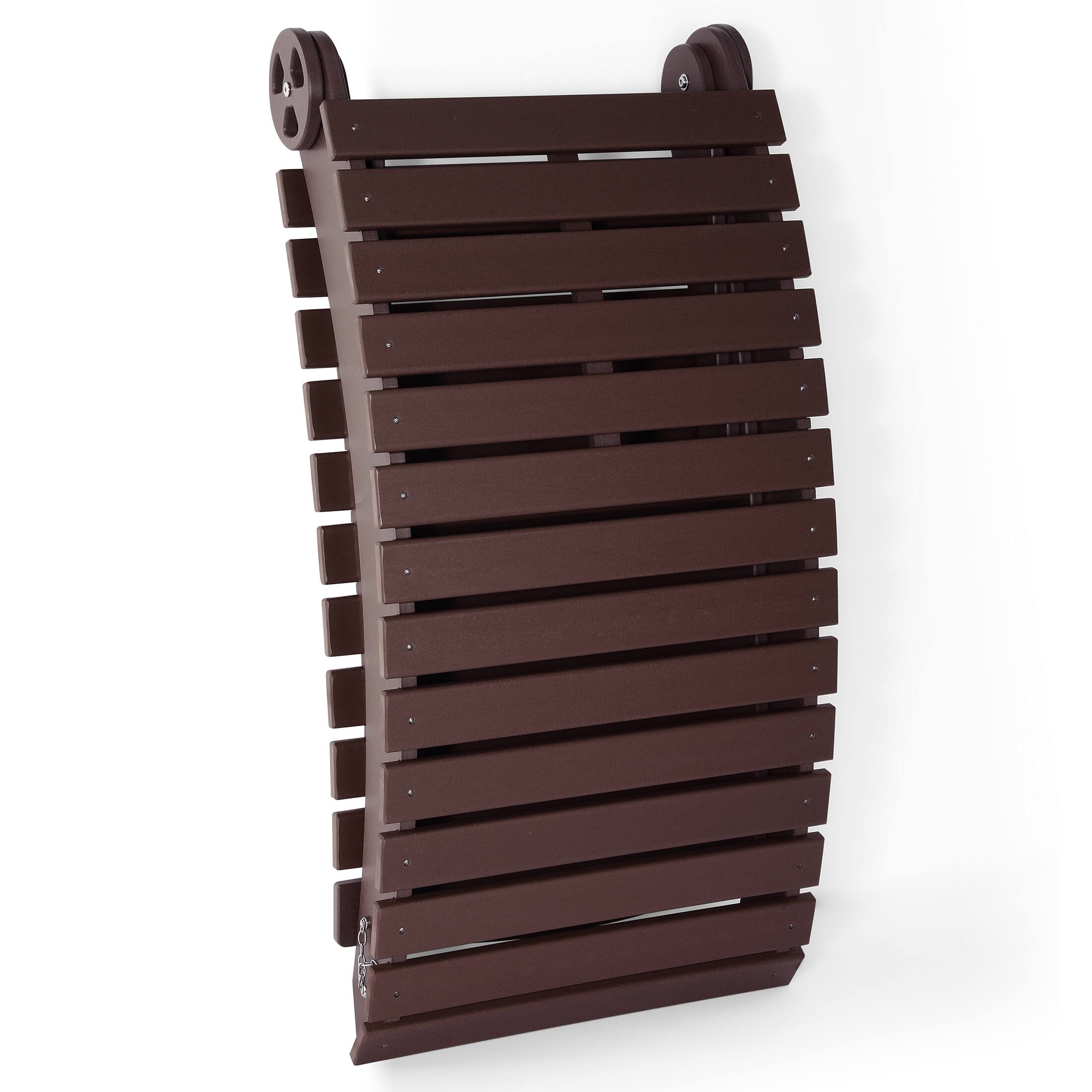 Alt View 1. WestinTrends - WestinTrends Ventura Outdoor HDPE In-Pool Patio Chaise Lounge Chair With Wheels - Dark Brown.
