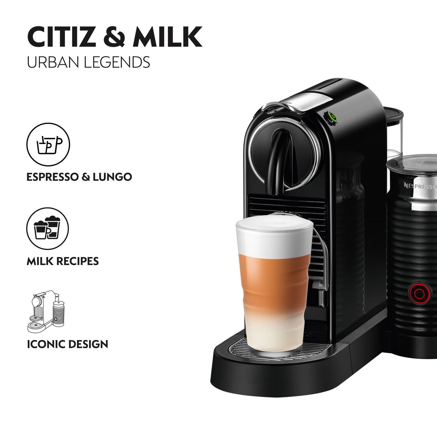 CITIZ & MILK  
URBAN LEGENDS  

ESPRESSO & LUNGO  
MILK RECIPES  
ICONIC DESIGN