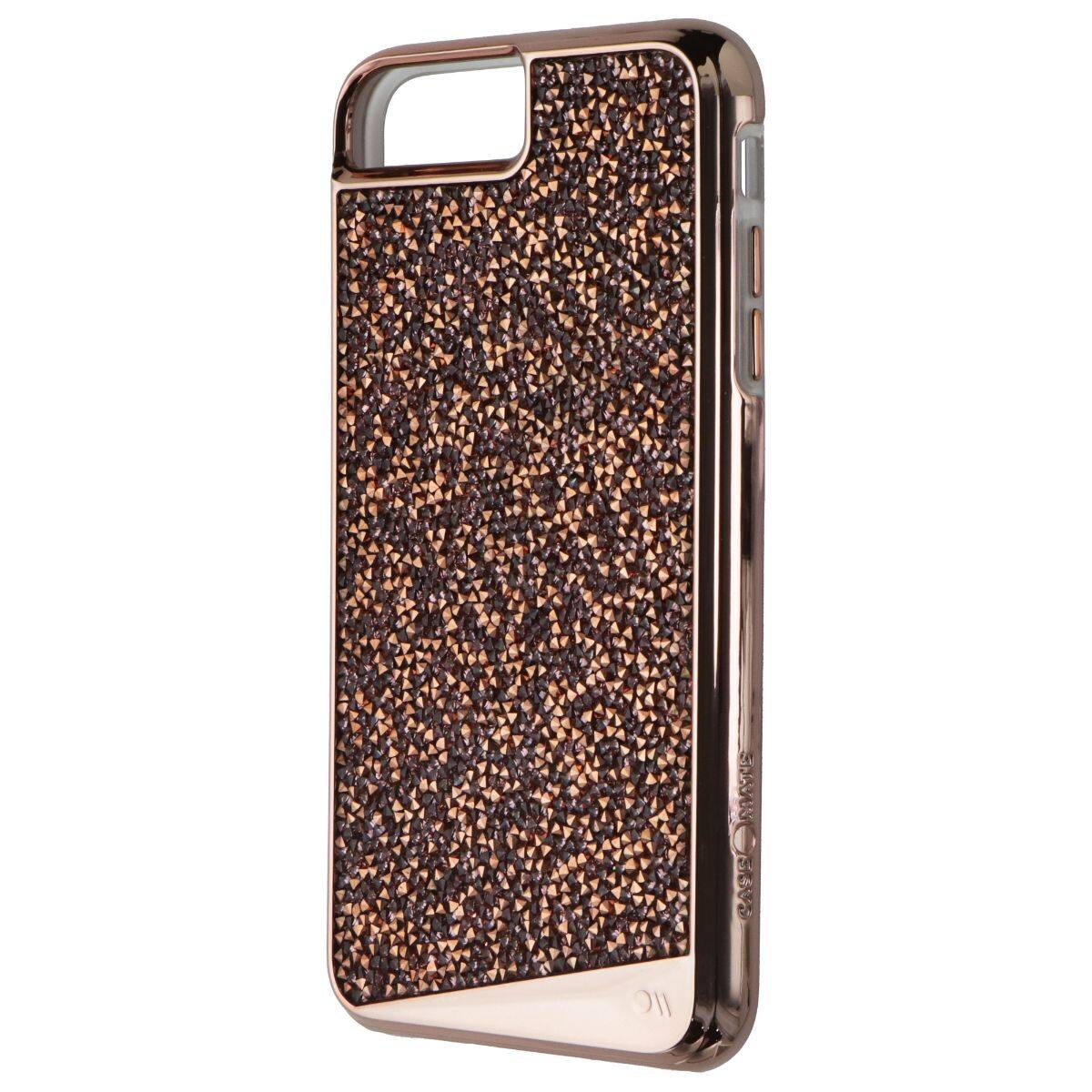 Front. Case-Mate - Case-Mate Brilliance Case for Apple iPhone 8 Plus - Rose Gold - Gold.