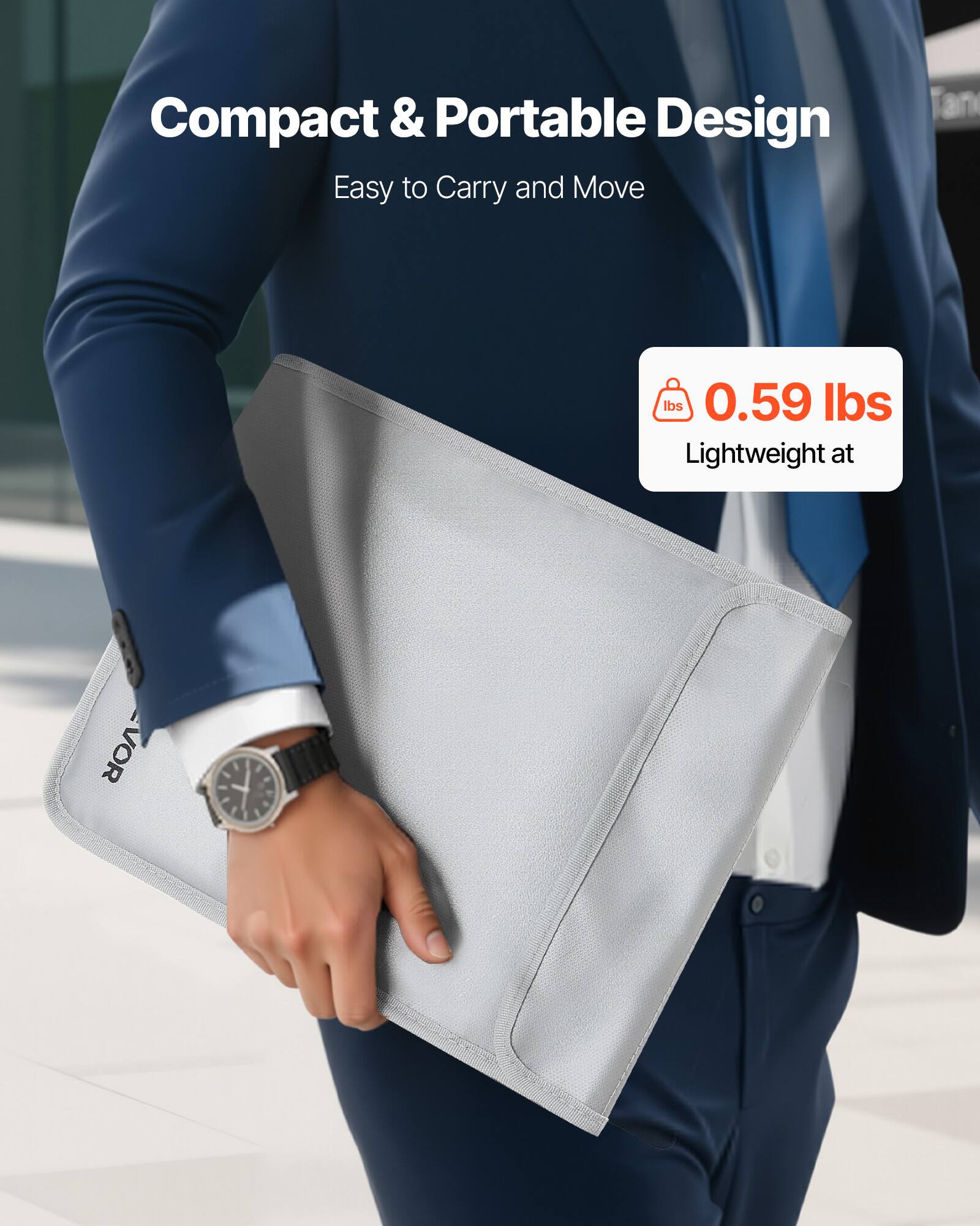 Compact & Portable Design  
Easy to Carry and Move  

0.59 lbs  
Lightweight at