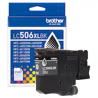 Brother - Genuine LC506XLBK High Yield Ink Cartridge - Black - Front_Zoom