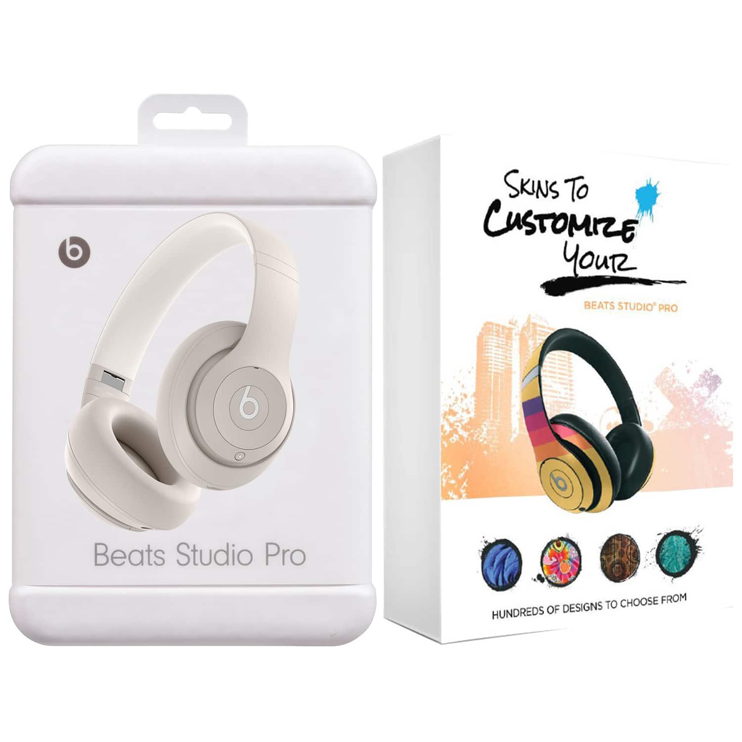 Apple - Beats Studio Pro Bluetooth Wireless Noise Cancellation Headphones with MightySkins Customization Code - Sandstone - Sand