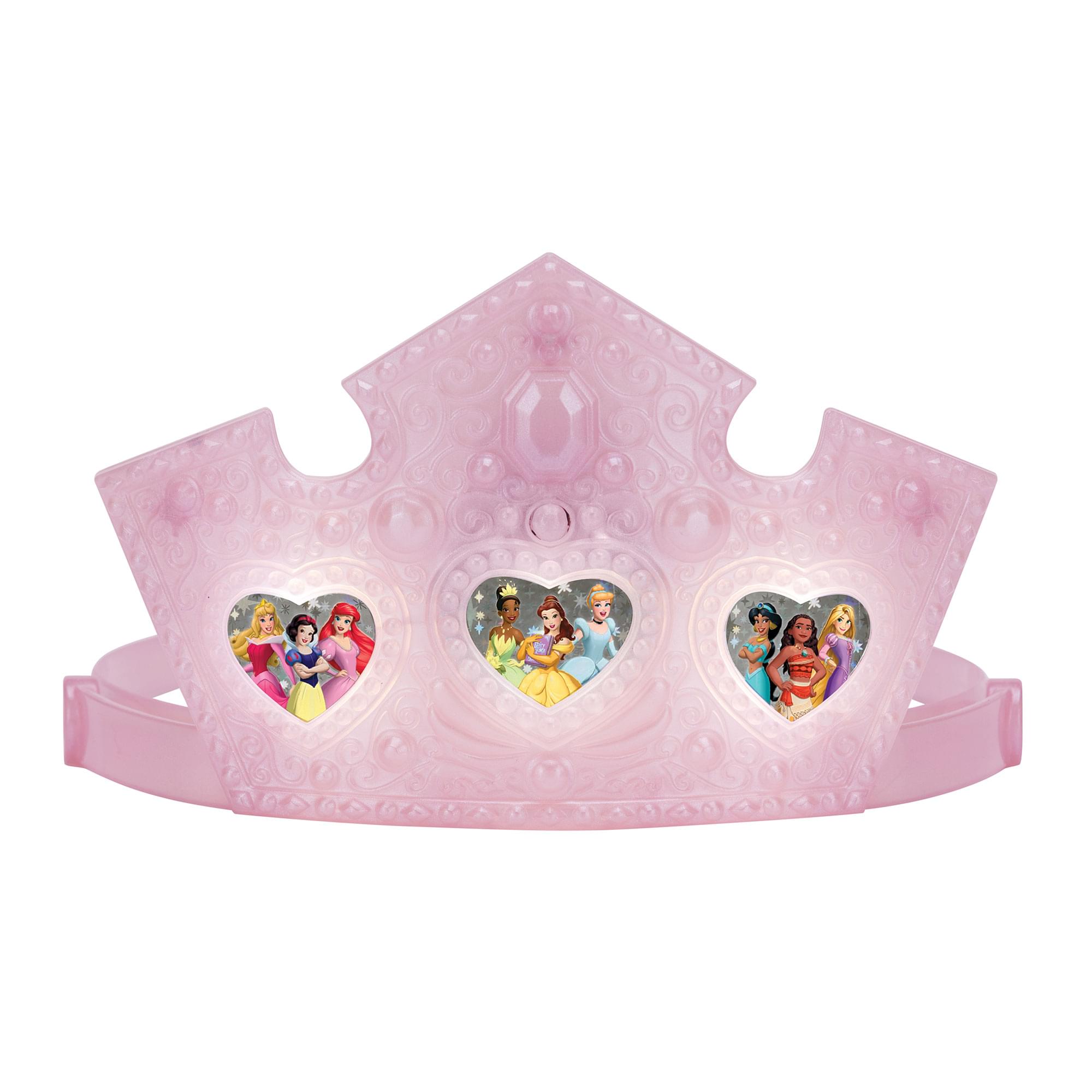 Front. Disguise - Disney Princess Light-Up Child Costume Tiara - Pink.