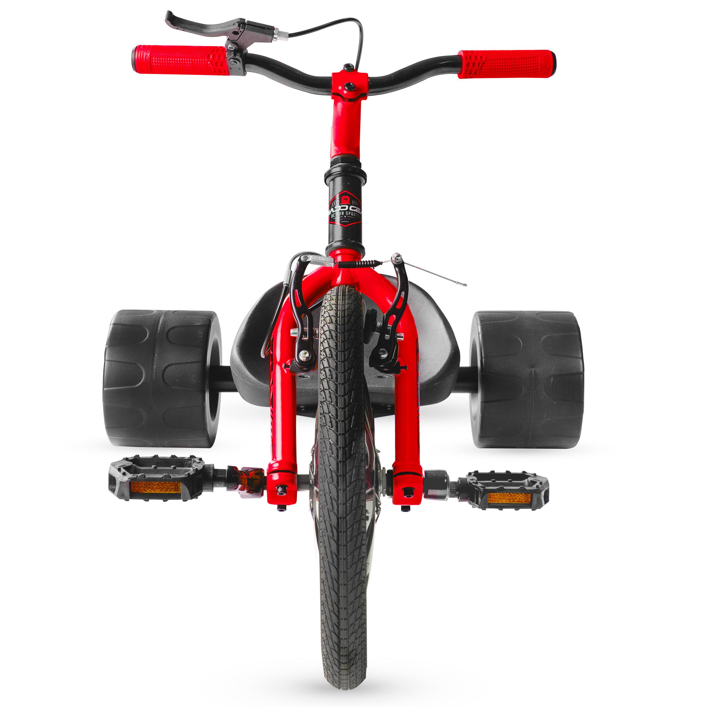 Back. Madd Gear - Drift Trike for Kids Ages 5+ – Big Wheel Ride-On with Adjustable Seat – Madd Gear - BLACK/RED.