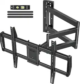 FINEAK - 30 Inch Long Arm TV Wall Mount for Most 42-75 Inch TVs, Corner TV Mount - Black