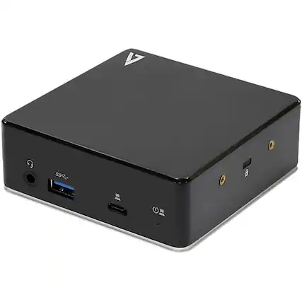 Front. V7 - V7 Universal USB-C DisplayLink Docking Station w/ Dual HDMI.