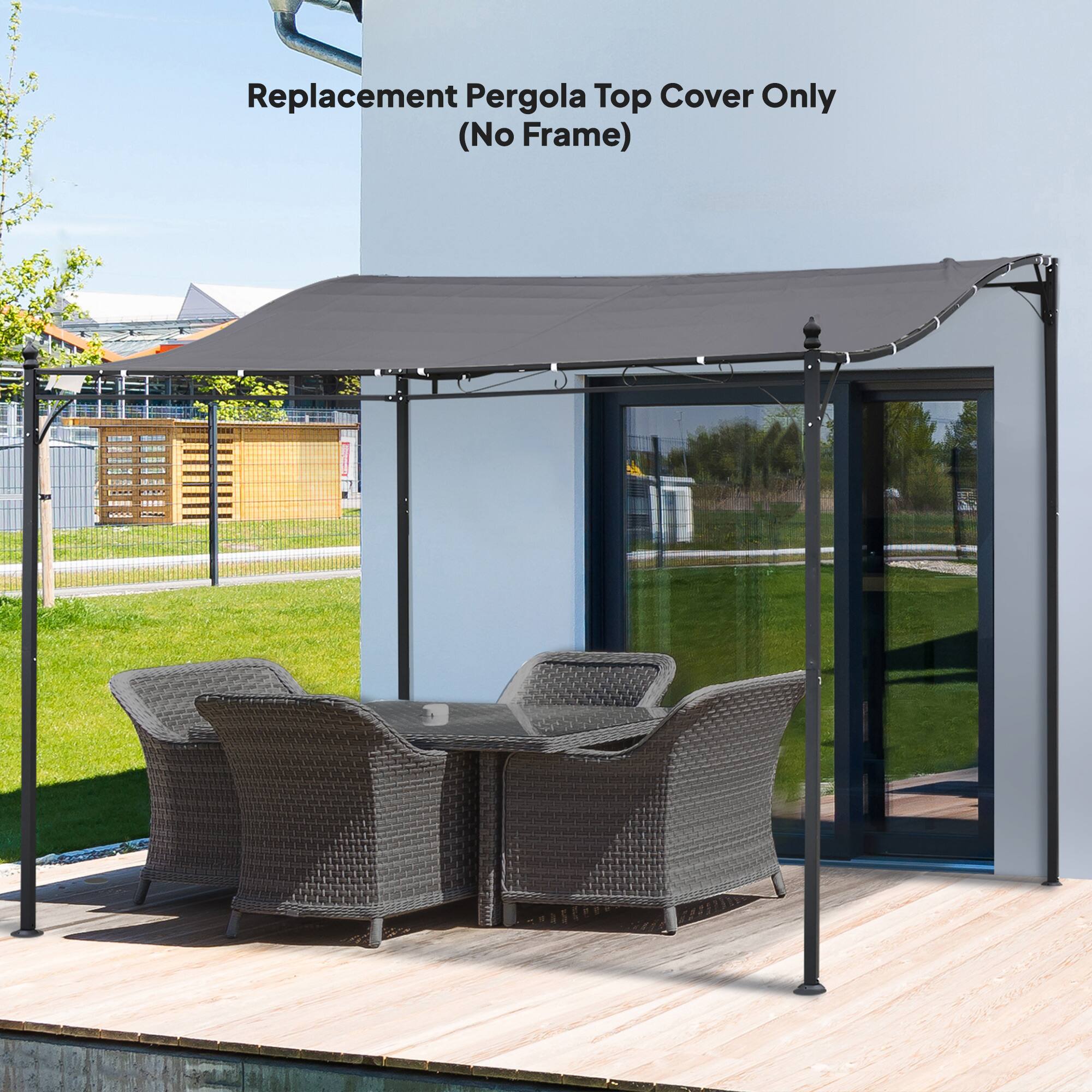 Replacement Pergola Top Cover Only (No Frame)