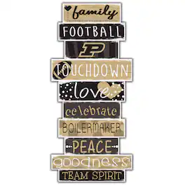 Fan Creations - Purdue Boilermakers 5'' x 24'' Celebrations Stack Sign - Multicolor
