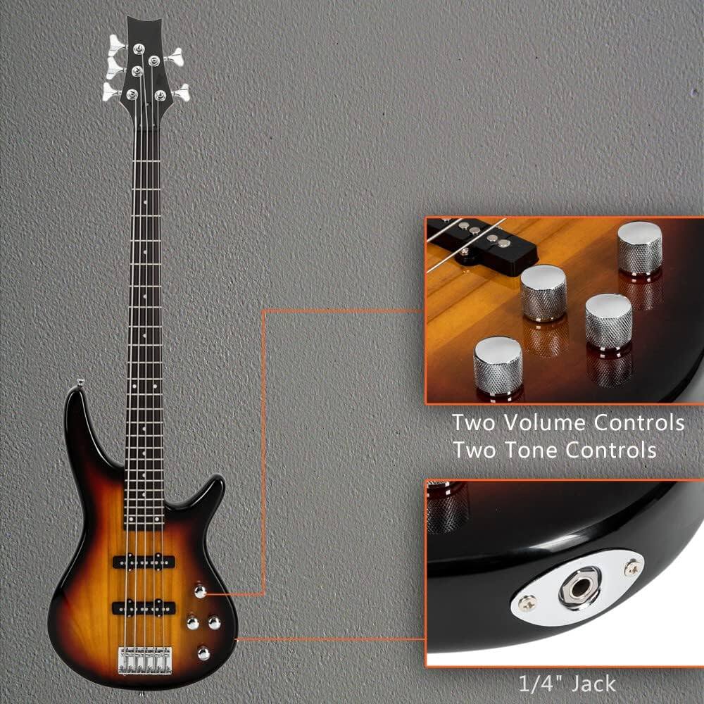 Two Volume Controls  
Two Tone Controls  
1/4" Jack
