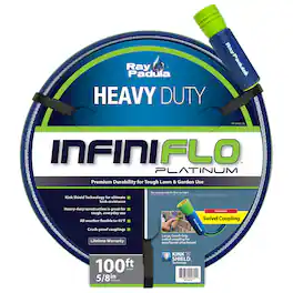 Ray Padula - Heavy Duty PRO Contractor Kink Free Garden Hose 5/8" in. x 100 ft - Blue