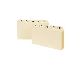 Smead - Alphabetic (A-Z) Index Card Files, 3" x 5" 25/Set (55076) - Manila