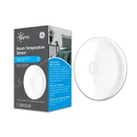 Cync - Smart Room Temperature Sensor, Pairs with the Smart Thermostat (sold separately) - White - Front_Zoom