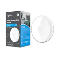 K Cyn Room Temperature Sensor: Optimize Comfort Wherever You Go. The Room Sensor works with the CYNC Smart Thermostat to create the ideal room temperature. The Room Sensor is easy to set up and use. Just place it in your bedroom and adjust the temperature to your preferred level. You can also add different rooms and sensors to your CYNC account to control the temperature in multiple rooms. The Sensors reduce hot and cold spots between rooms, and the CYNC App allows you to change your bedroom temperature for bedtime comfort. The Room Sensor measures room temperature and humidity, and it works with the CYNC Thermostat to improve temperature control throughout your house.