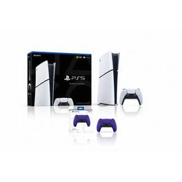 PlayStation 5 Digital Slim Console + PlayStation 5 DualSense Wireless Controller Galactic Purple - Includes PS5 Console - PlayStation 5