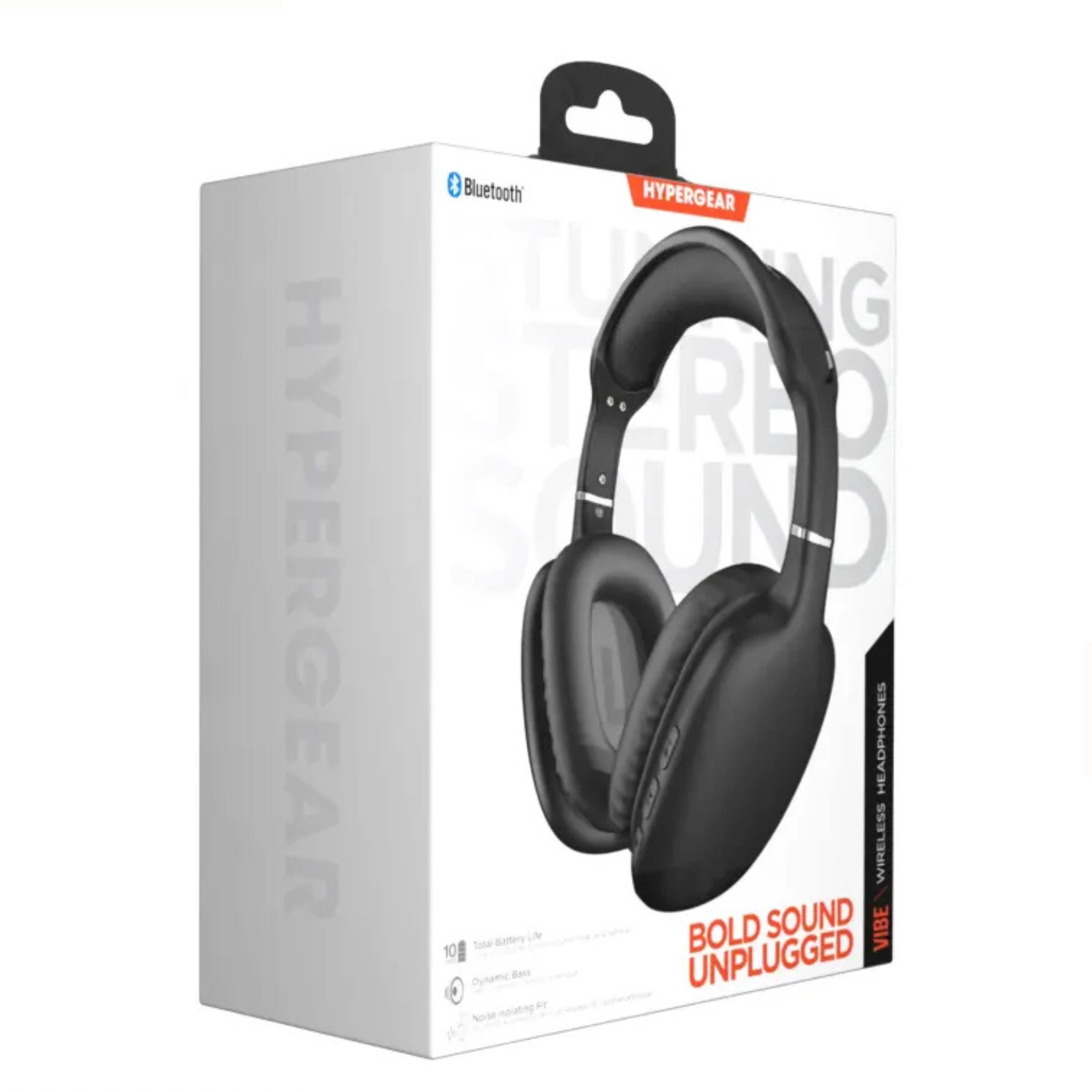 Bluetooth HYPERGEAR TUNE REO SOUND WIRELESS HEADPHONES 10 BOLD VIBE Dynamic UNPLUGGED