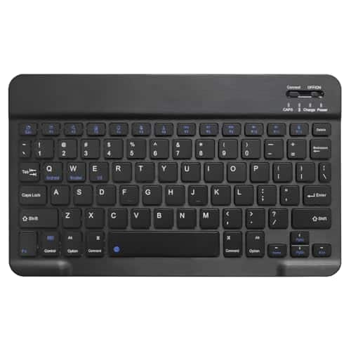 Pacoar Cade - Ultra-slim 5.0 - Rechargeable Wireless For Ipad 10th-8th/pro/air/mini Windows & Android Tablets 33ft Portable Travel - Black