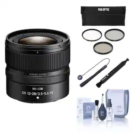 Bundle - Nikon - NIKKOR Z DX 12-28mm f/3.5-5.6 PZ VR Lens, with Included Value